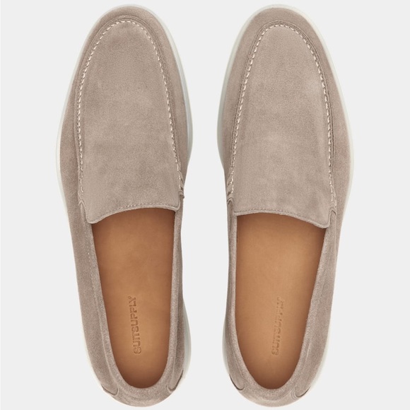 Suitsupply Other - SUITSUPPLY Italian Calf Suede Slip-on Loafers, Sand, 41